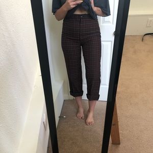 Vintage Plaid Trousers